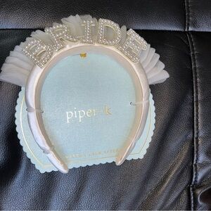 Piper K Pearl Bride Wedding Headband bridal shower bachelorette party new